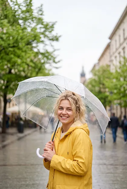 Квітень — Айдарка під весняним дощем серед свіжої зелені.